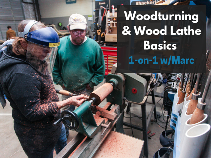 Woodturning & Wood Lathe Basics - 1-on-1 with/ Marc